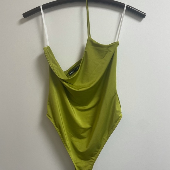 SHEIN One Shoulder Fitted Bodysuit - Picture 2 of 8